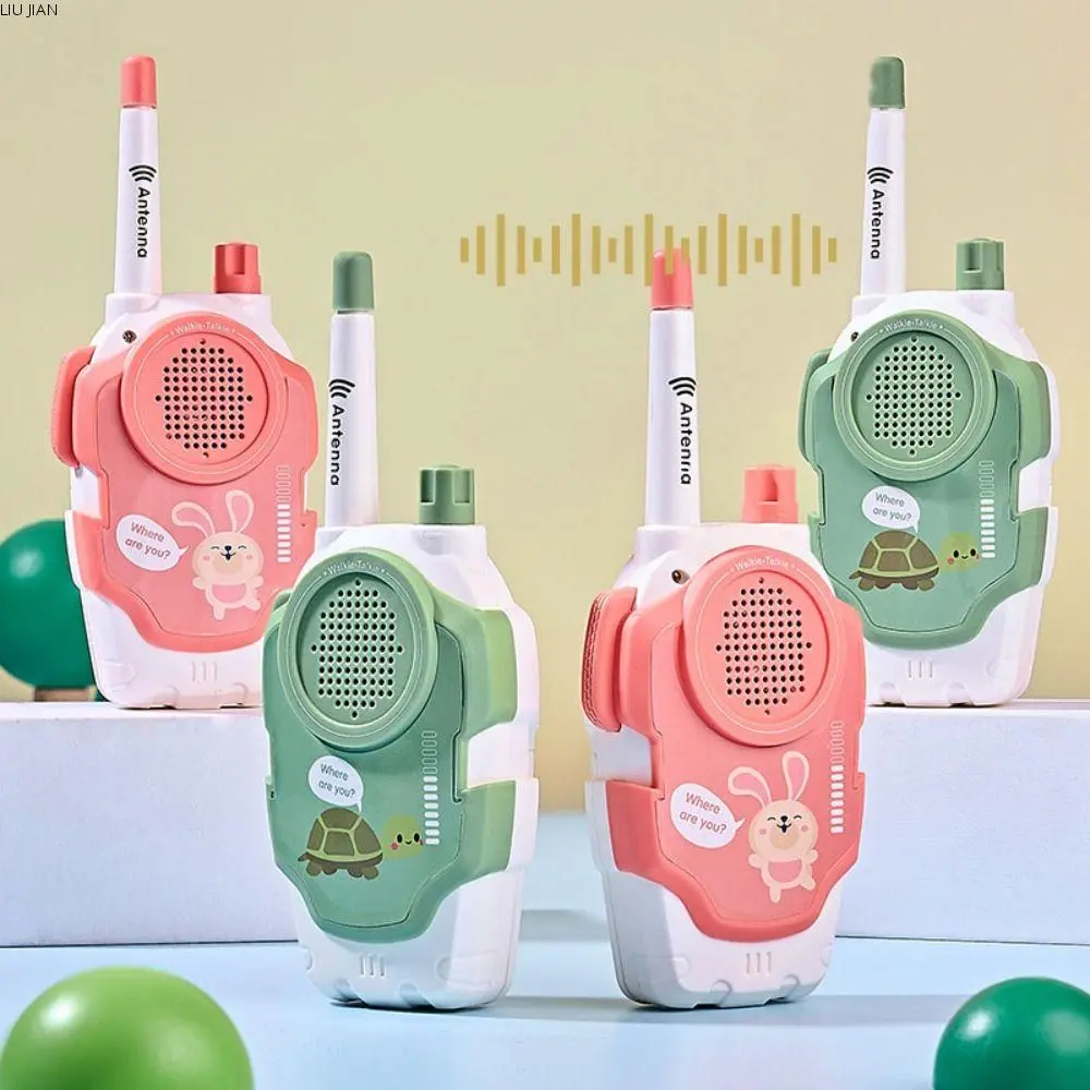 Mainan Interfon Radio Interaktif, Reka Bentuk Kreatif, untuk Kanak-kanak, Transceiver Jarak Jauh, Tiada Sinaran, Pegang Tangan Mini, Sesuai sebagai Walkie Talkie Kanak-kanak, Hadiah Hari Jadi Ideal