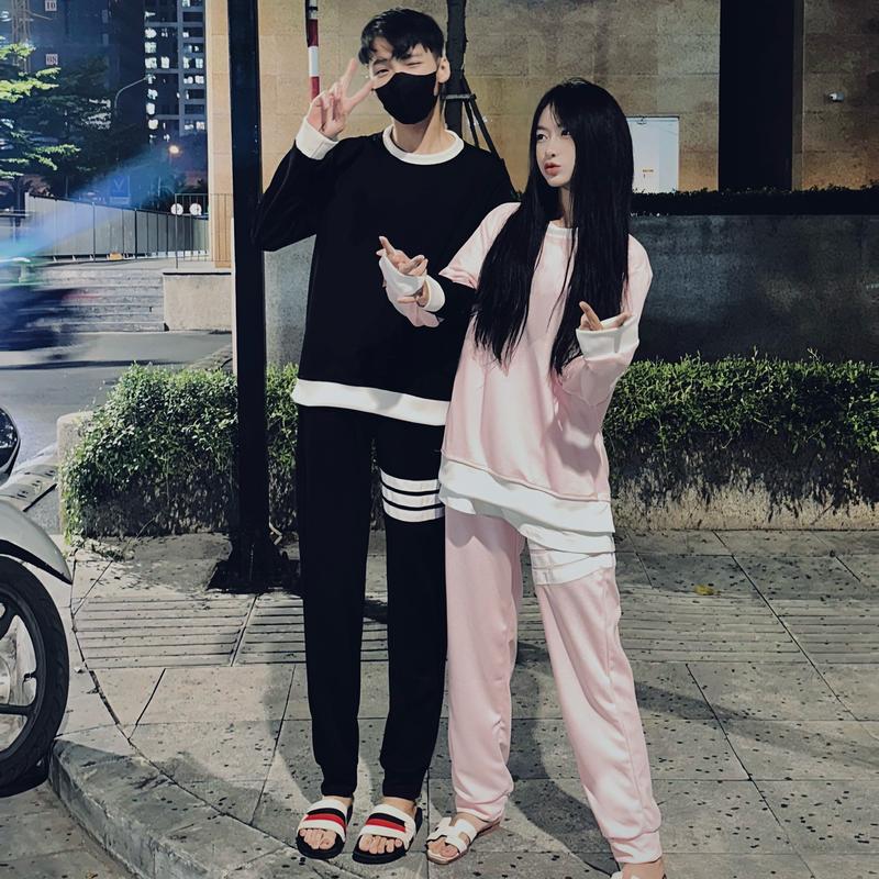 Set Bộ Thom Thu Đông Boy Phố Nam Nữ (from rộng) Menswear Áo