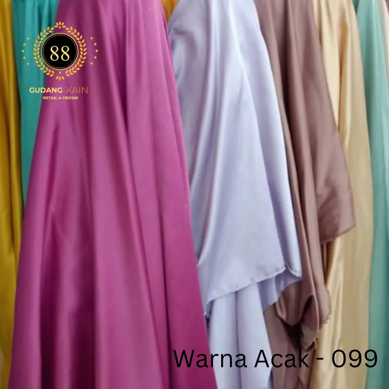 Kain Satin Velvet Premium Polos Bridesmaid [Harga 1 Roll - Isi 60 Yard] indonesia teracota sutra & satin 7
