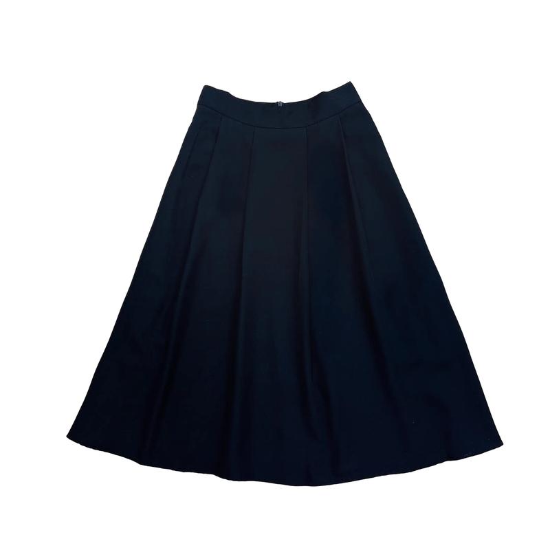 Chân váy Nữ thiết kế Nhật Vy dáng dài xêp ly có lót chất lụa phù hợp công sở đi chơi 2 màu - D2756 Women Nhung Kem