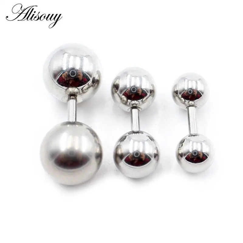 Barbell Straight Bar, Bahan Keluli Tahan Karat, 4mm, Sesuai untuk Tindik Perut, Puting, Bibir dan Badan, Barang Kemas Badan, Dijual dalam 3 atau 5 keping setiap lot