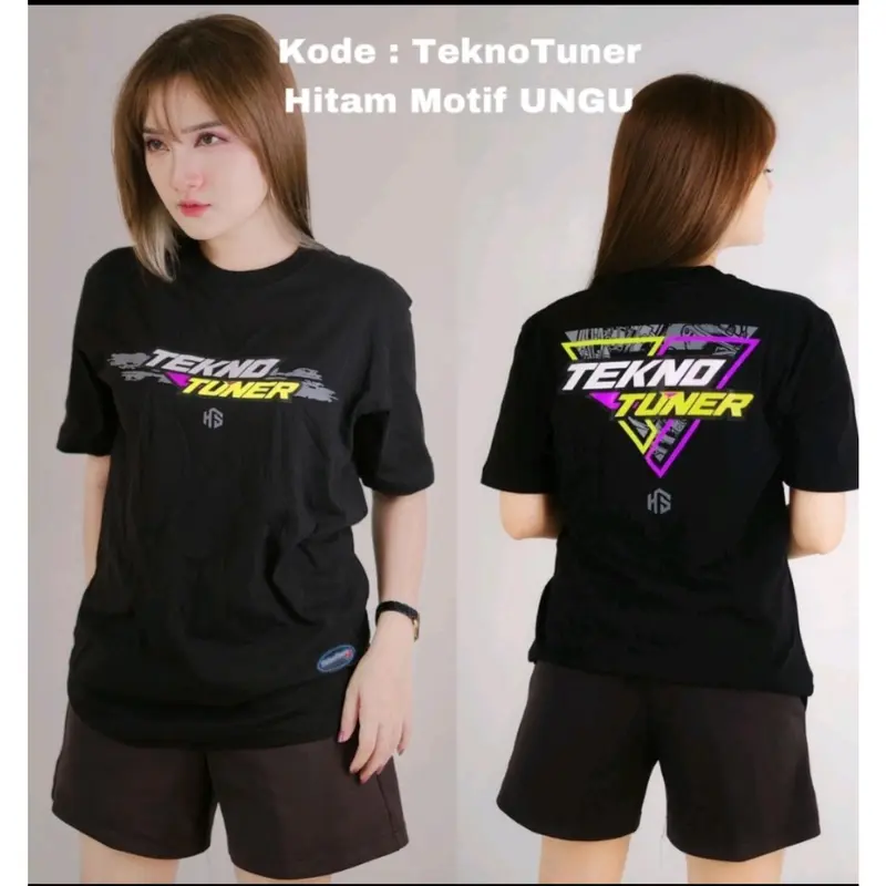 Kaos Racing Tekno Tunner Atasan Pria dan Wanita Baju Oblong Katun combet terbaru 2023 1