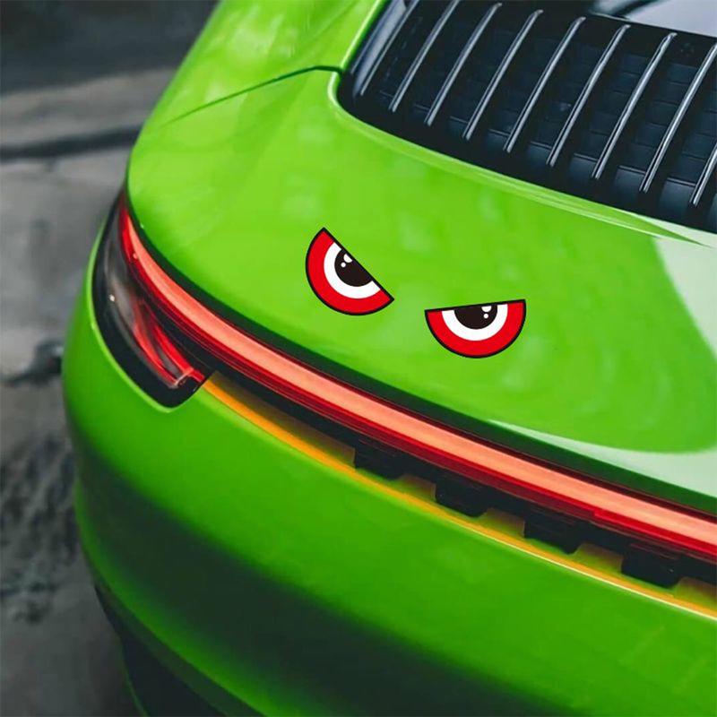 Product Introduction of Reflective Demon Eyes Motorcycle Sticker Funny Stickers Hokage Cartoon Eyes Body Decal Waterproof Decoration Motorbike Styling Accessory 13
