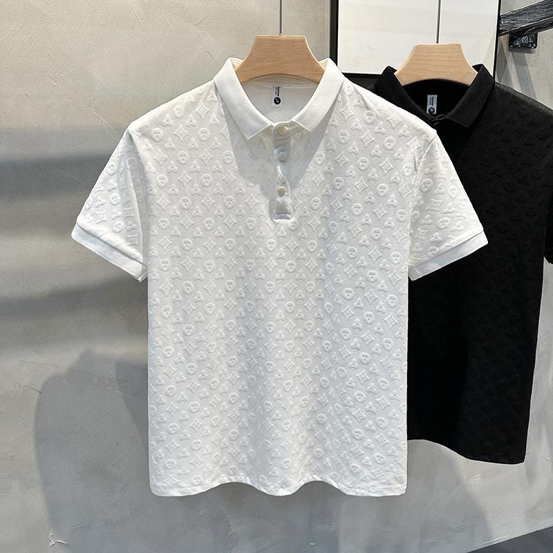 Product Introduction of 2024 Summer Men's Jacquard Polo Shirt - Breathable & Comfortable Slim Fit Casual T-Shirt, Trendy Short Sleeve Top for Men (Best Gift Idea) 🔥 7