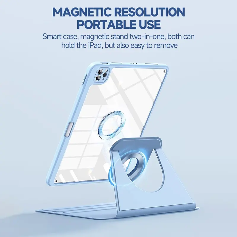 GOOJODOQ Casing For iPad Air5 Air4 10.9 magnetic 720° rotation iPad case For Mini6 8.3 2021 Pro11 2021 Gen7 Gen8 Gen9 10.2 6