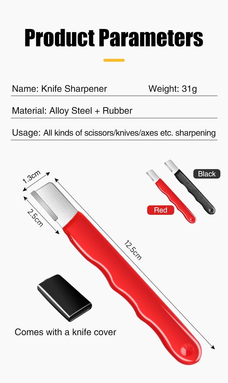 Product Introduction of Multifunctional mini portable manual fast open edge handheld alloy steel knife sharpener 2