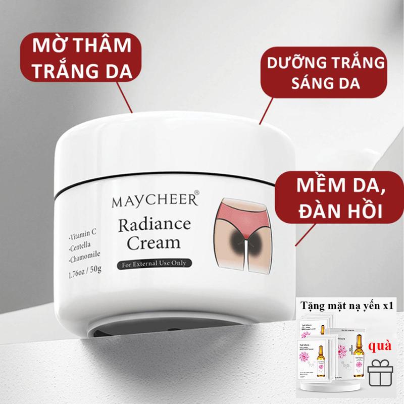 【Mua 1 tặng 1 Kem Dưỡng Trắng Da Body MAYCHEER 50g- Giảm thâm  3 day mờ thâm nách thâm bẹn thâm mông thâm đầu gối khử mùi hôi nách hồng nhũ hoa ̣ chăm sóc da Làm Đẹp Da Collagen Dưỡng Da Body Dưỡng Body Kem Body Women Nữ