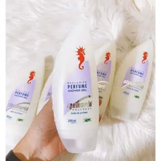 Sữa tắm cá ngựa Algemarin 300ml của đức giúp da mịn màng , trắng sáng- phương thùy germany body  lotion sữa  tắm  trắng 3