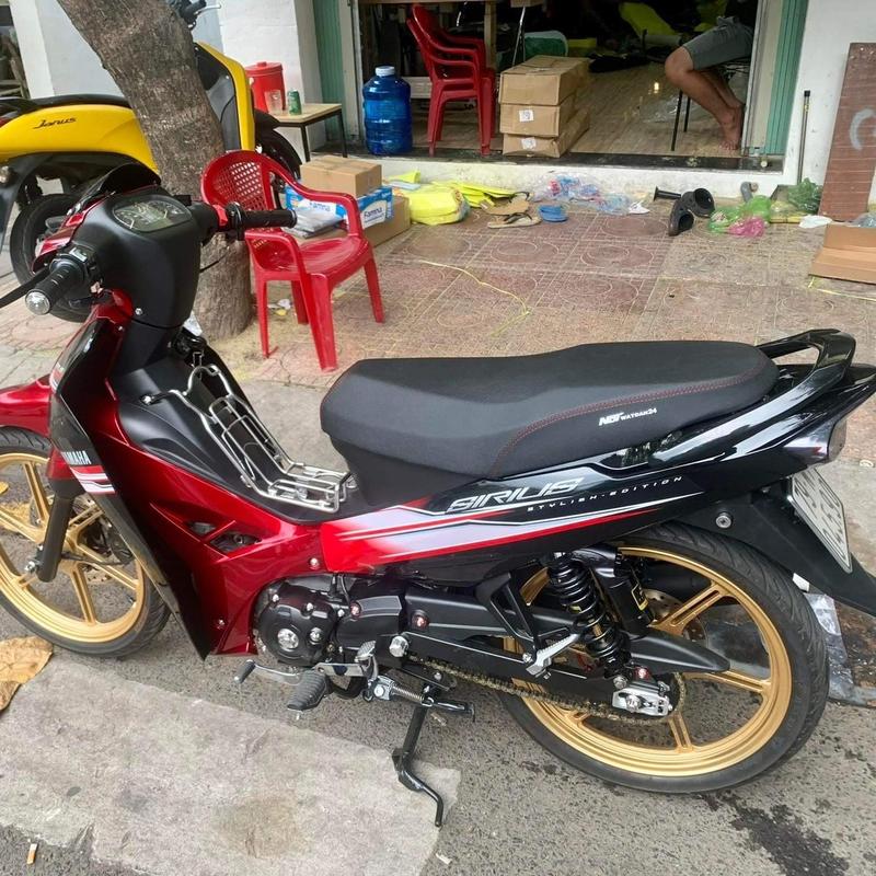 Yên xe gọt hai tầng sirius fom cao mút vàng Phụ Tùng