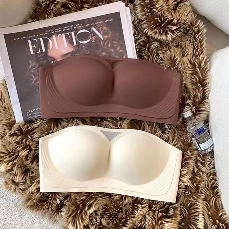 Áo Ngực Không Dây Chống Trượt, Kiểu Quây, Một Mảnh Vô Hình Không để lại dấu vết, Thích hợp cho mùa hè, Đám cưới và tình dục, Ngực Nhỏ Áo Ngực Nâng Ngực