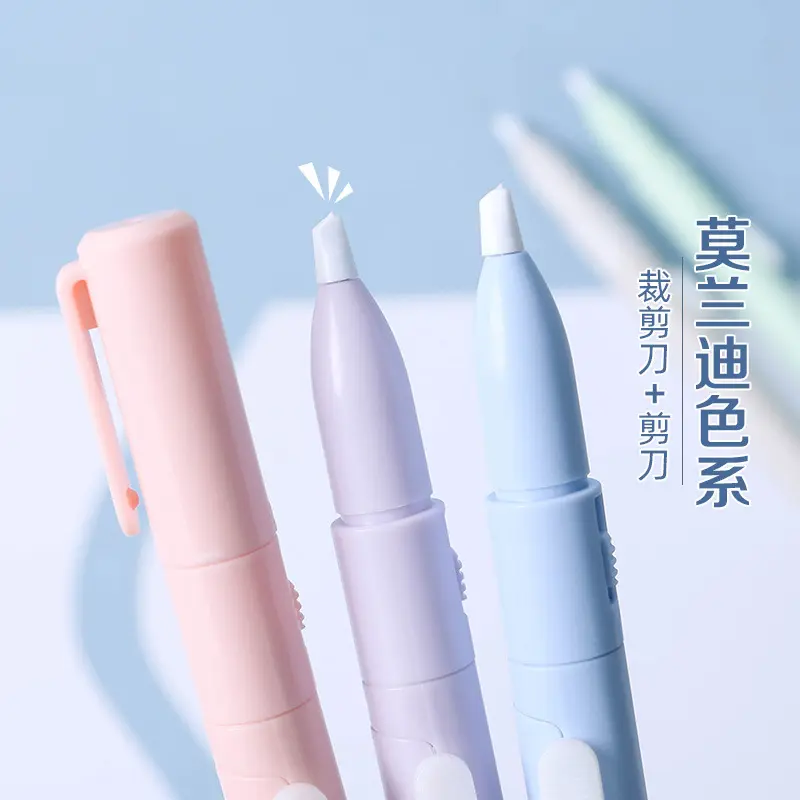 Kéo gấp, mini đầy màu sắc, để cắt lều cầm tay, Dao khắc mini, Dao cắt tiện ích để cắt giấy 2