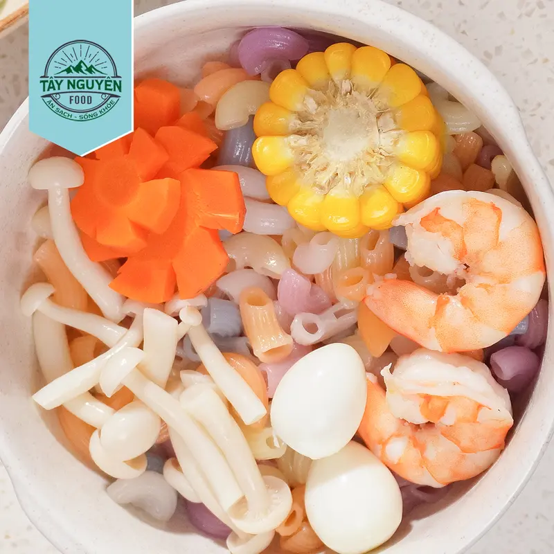 Nui ống rau củ healthy Tây Nguyên Food - Việt Nam 500g/1kg 1
