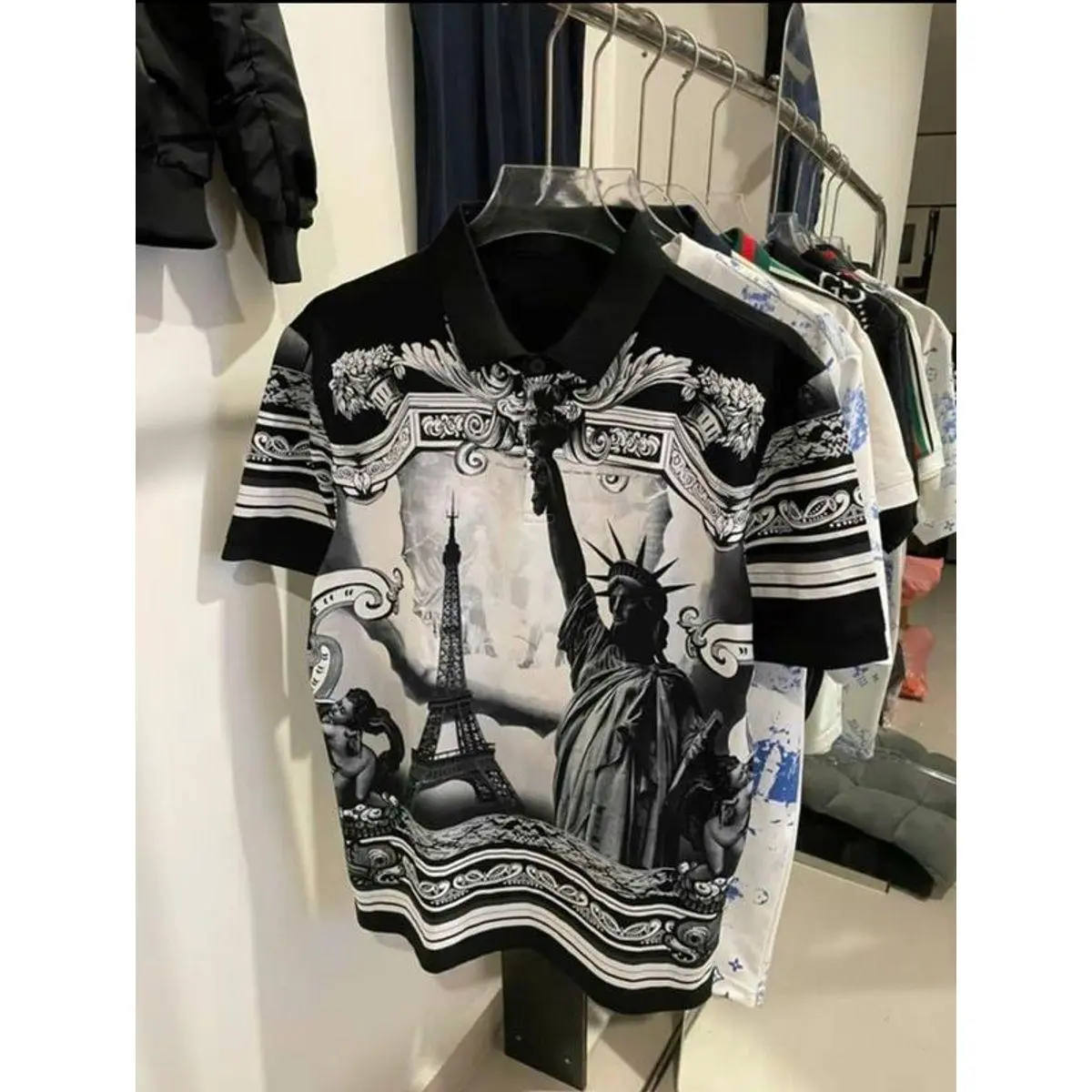 Áo Polo Nam Nữ Tượng Ai Cập Chất Co Dãn Mát Mẻ Dành CHo ANh EM bOY pHỐ 2025 áo  dolce gabbana  công