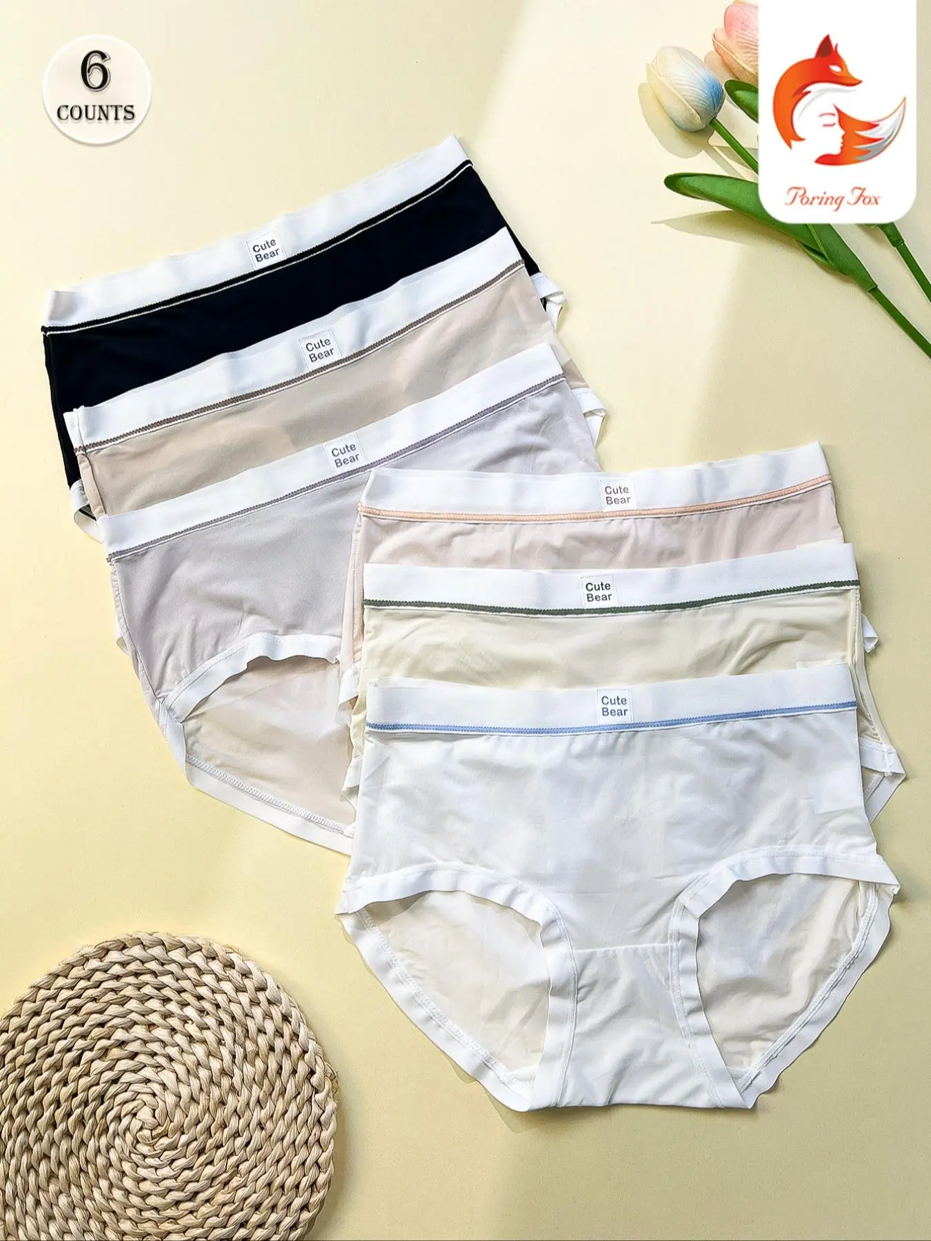 Women's Letter Print Mid Waist Briefs, Breathable Comfortable Panties for Daily Wear, Underwear for All Seasons