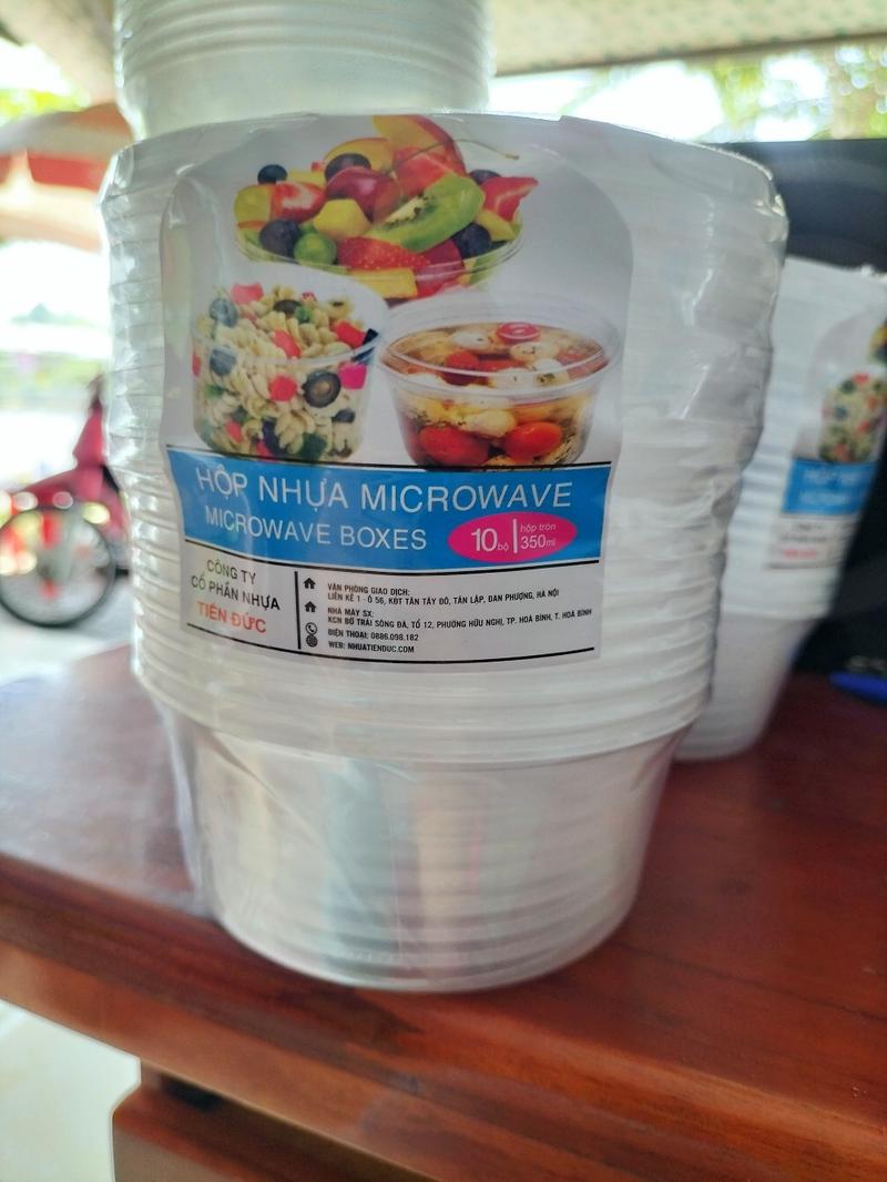 Product Introduction of MH2411-lốc 10 hộp nhựa tròn 350ml - Tiến Đức 1