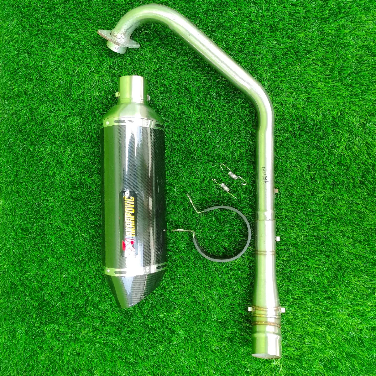 Knalpot Akrapovic Layang R15 VIXION CBR150R CB150R MEGAPRO VERZA SONIC SATRIAFU GSX150 DLL asli bulat Motor Motorcycle