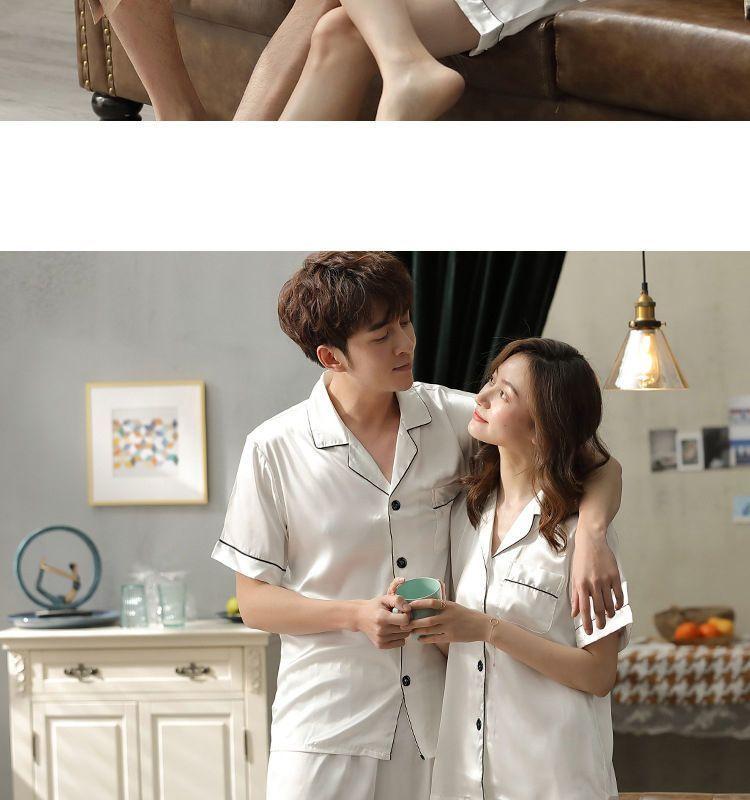 Product Introduction of Bộ Đồ Ngủ Lụa Lạnh Dành Cho Nam Giới, Ngắn Tay Mùa Hè, Mỏng, Thích Hợp Cho Mùa Thu, Lụa Nhân Tạo, Cỡ Lớn, Phong Cách Thường Ngày Phù Hợp Với Giới Trẻ, Bộ Đồ Mặc Nhà 15