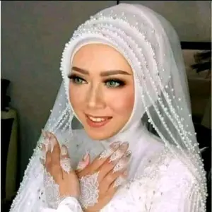 slayer pengantin / slayer wedding / veil pengantin / veil wedding / slayer pesta / slayer india / slayer mutiara pengantin