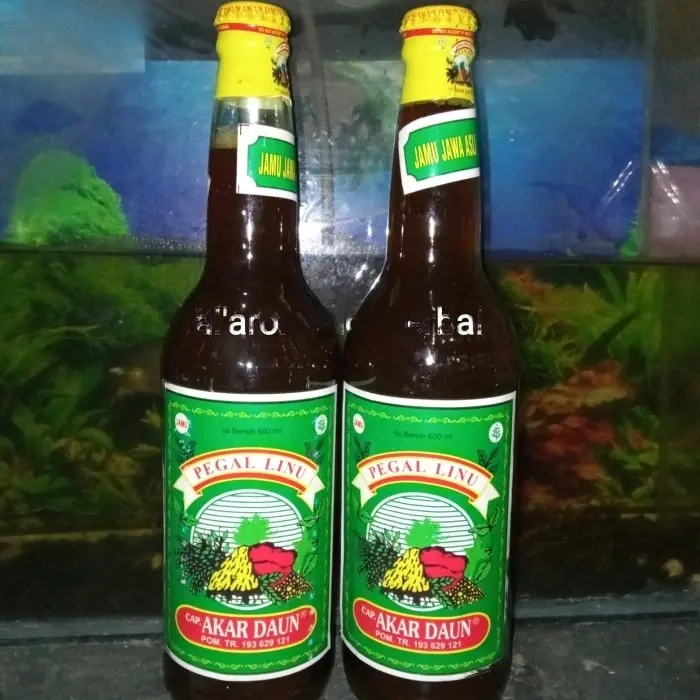 JAMU cap AKAR DAUN TRADISIONAL ASLI JAWA TIMUR 600ml (rasa manis)