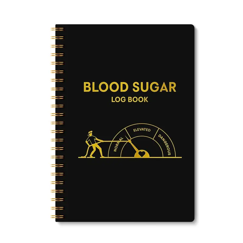 Blood Sugar Log Book, 1 Count Weekly Blood Sugar Diary, Daily Diabetic Glucose Tracker Journal Book, Suitable for People with Diabetes 4