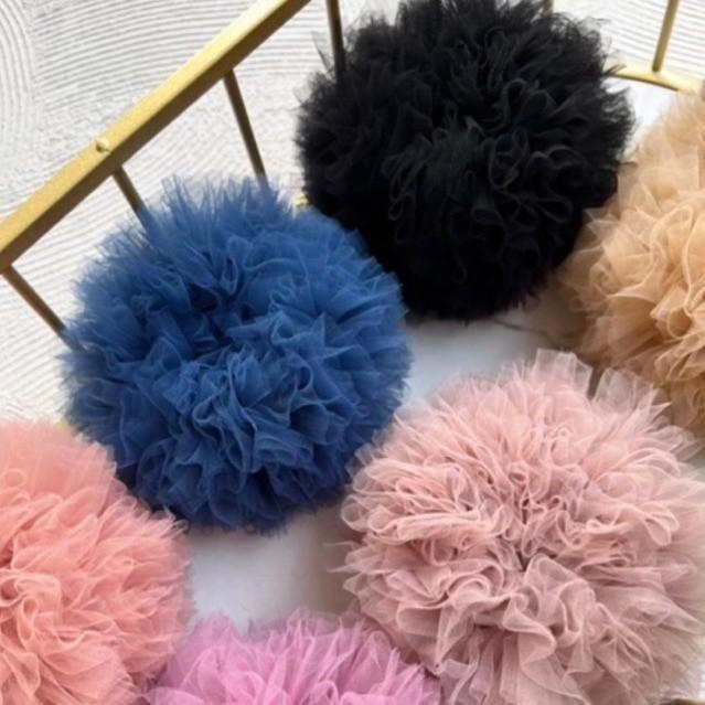 Special PROMO Cepol Tile SCRUNCHIE TILE JUMBO / Cepol Hijab Tile / Ikat Rambut Jilbab Jumbo Terbaru soft tule Premium Gread A 0