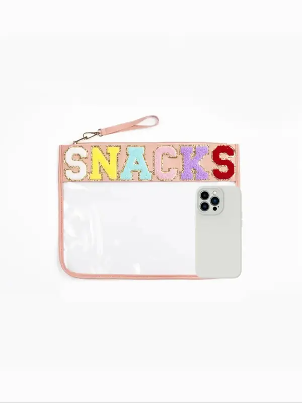 Cute Letters Design Makeup Bag, Novelty Transparent Makeup Bag, Zipper Versatile Cosmetic Storage Bag for Women & Girls for Daily & Travel Use 6