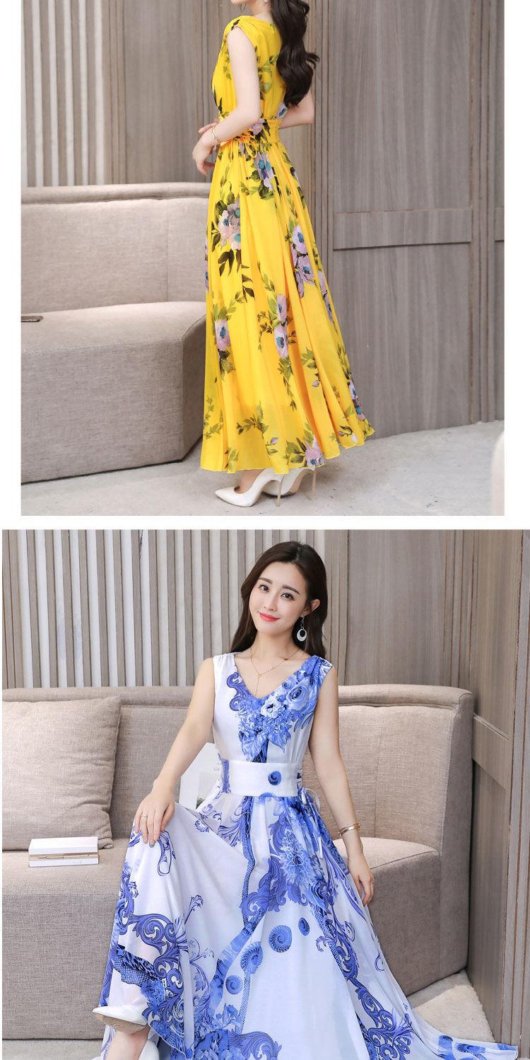 Product Introduction of Váy Lụa Lạnh Có Dây Đeo, Hàng Mới Về Mùa Hè 2024, Dành Cho Phụ Nữ, Váy Đi Biển Cho Mẹ, Váy Vest Mỏng, Thanh Lịch, Váy Dài, Quần Áo Nữ 28