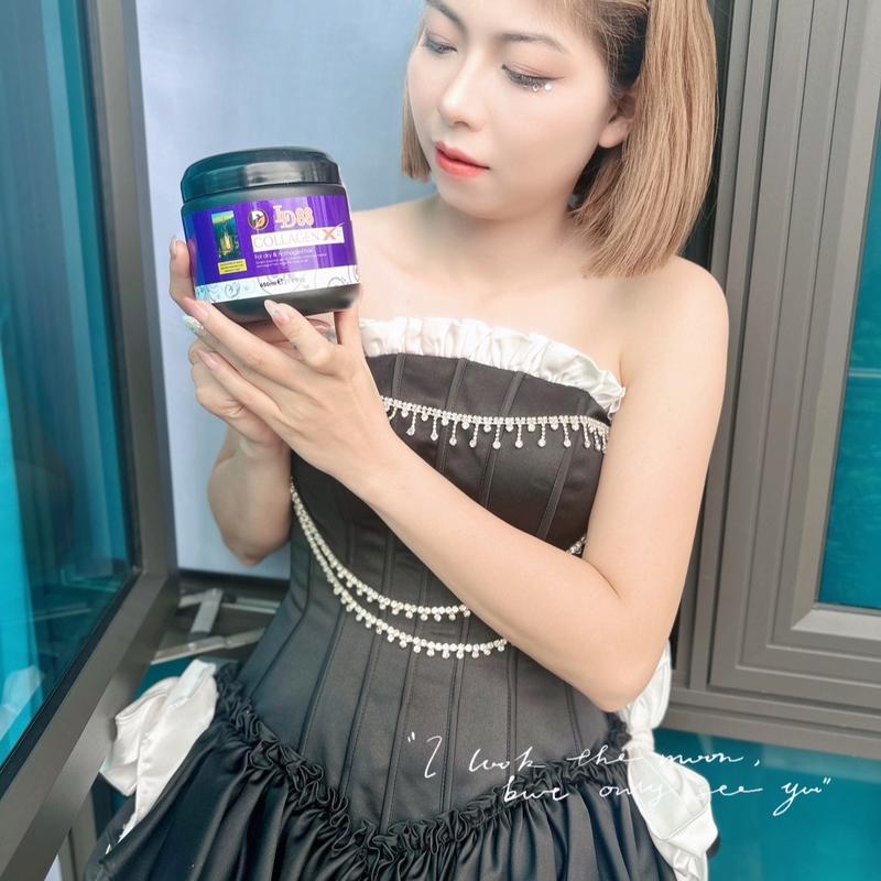 L D LDMAX dòng hấp hũ colagen hấp trên tóc và phục hồi siêu mềm mượt Women Nữ 1