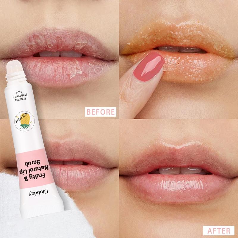 Product Introduction of Lip Makeup Fruit Flavor Lip Gloss Lipstick Moisturizing Hose Exfoliating Skin Moisturizing Lip Facial Scrub 5