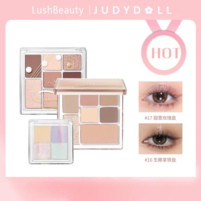 Bảng Phấn Mắt, Judydoll, Vui Nhộn, Với Họa Tiết Tangram, Phấn Đánh Trái Đất, Bảng Bắt Sáng, Phấn Mắt Bảy Sắc Thái Maillard
