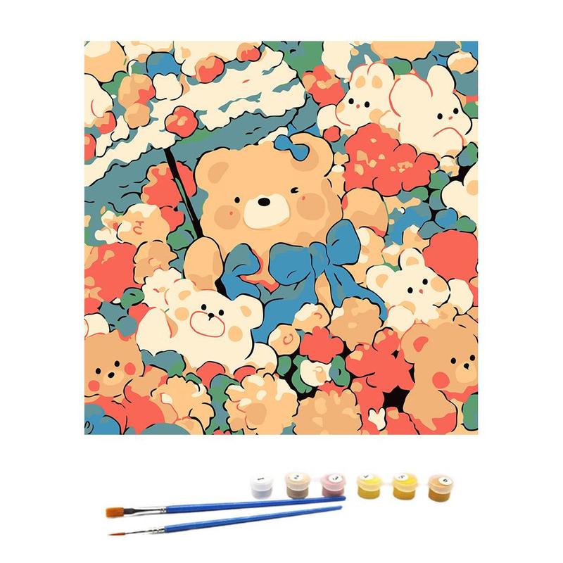 Product Introduction of Cartoon Tulip Animal Oil Painting Toy DIY Handmade Flower Coloring Painting 24