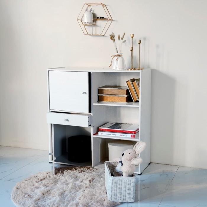 RAK BUKU UNIHOME RB12 WHITE 5