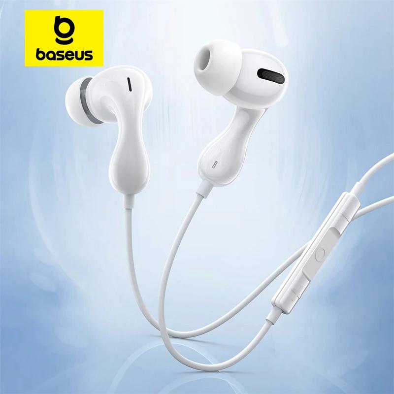 Tai Nghe Có Dây Bluetooth Earphone Baseus Encok CZ20 HZ20 Type-C 3.5mm In-ear Với Microphone Cho Xiaomi Samsung Huawei