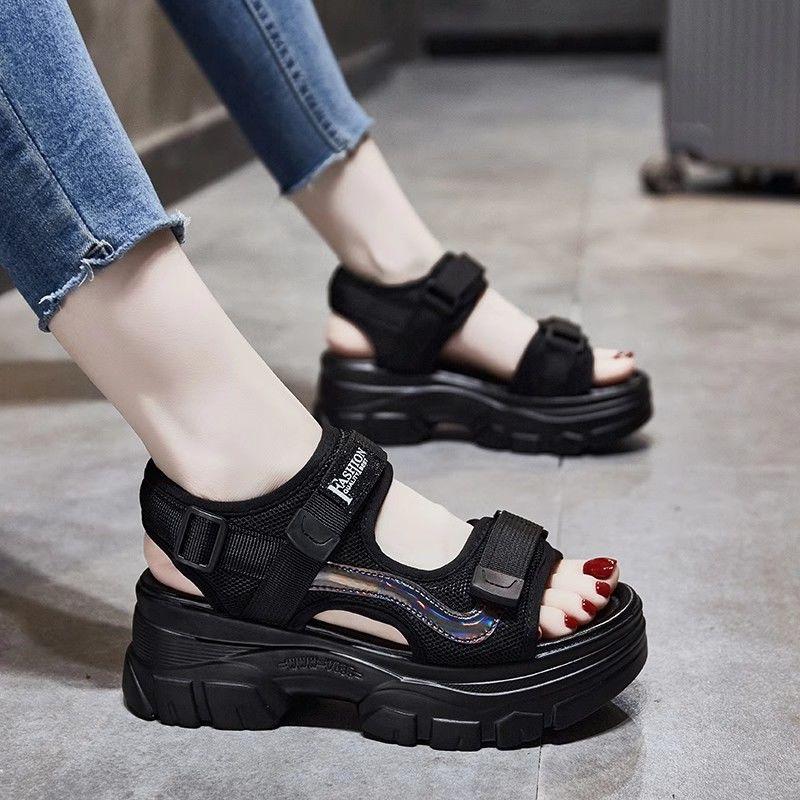 Dad Sandal, Dành Cho Nữ, Hàng Mới Về Mùa Hè 2024, Giày Đế Bằng, Phổ Biến Trong Thể Thao, Đế Mềm, Thích Hợp Cho Bữa Tiệc Bãi Biển, Giày Thường Ngày Thường Ngày Cho Nữ DéP Shoes 2