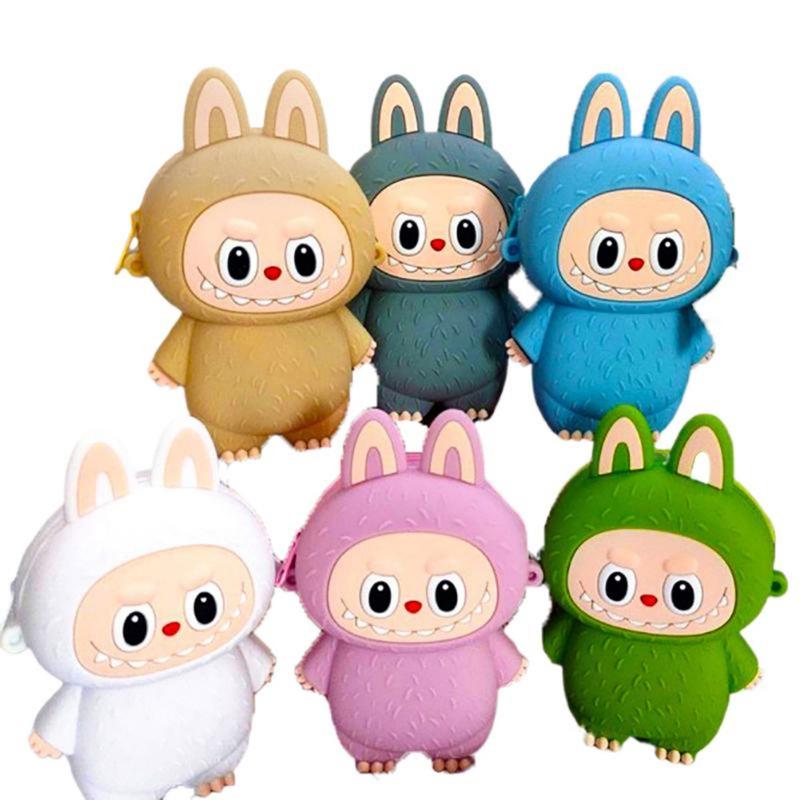 Product Introduction of Labubu Silicone Coin Purse Children's Cartoon Outdoor Crossbody Bag Student Travel with Storage Bag 22