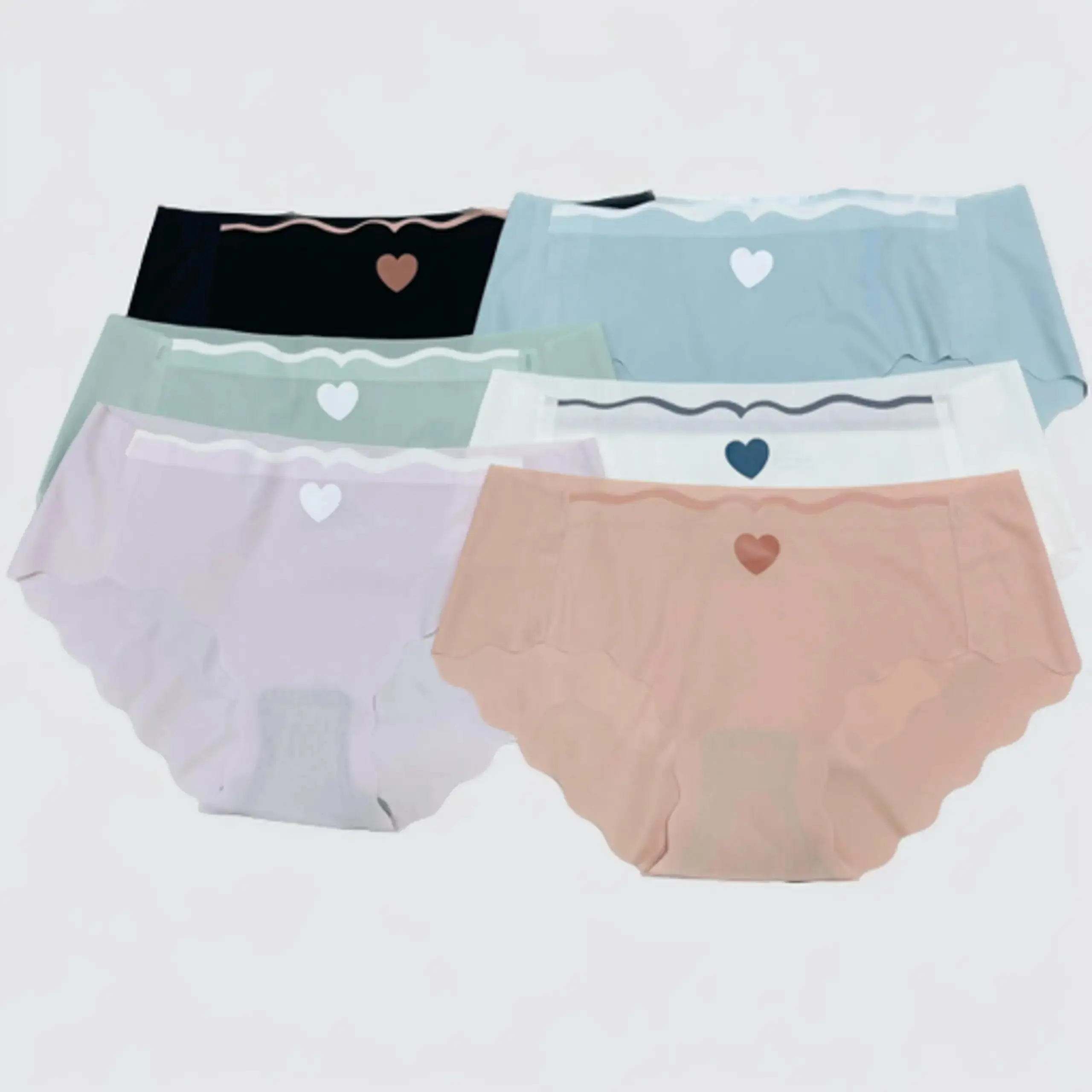 SET 10 Quần Lót Nữ Su Tim Mát Lạnh Không Viền Gợi Cảm C28 Voi quansu tim khong vien