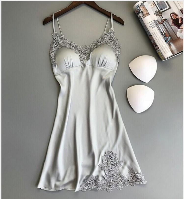 Product Introduction of 2024 Women's new feminine lace camisole pajamas loungewear dress Nightwear Womenswear 5