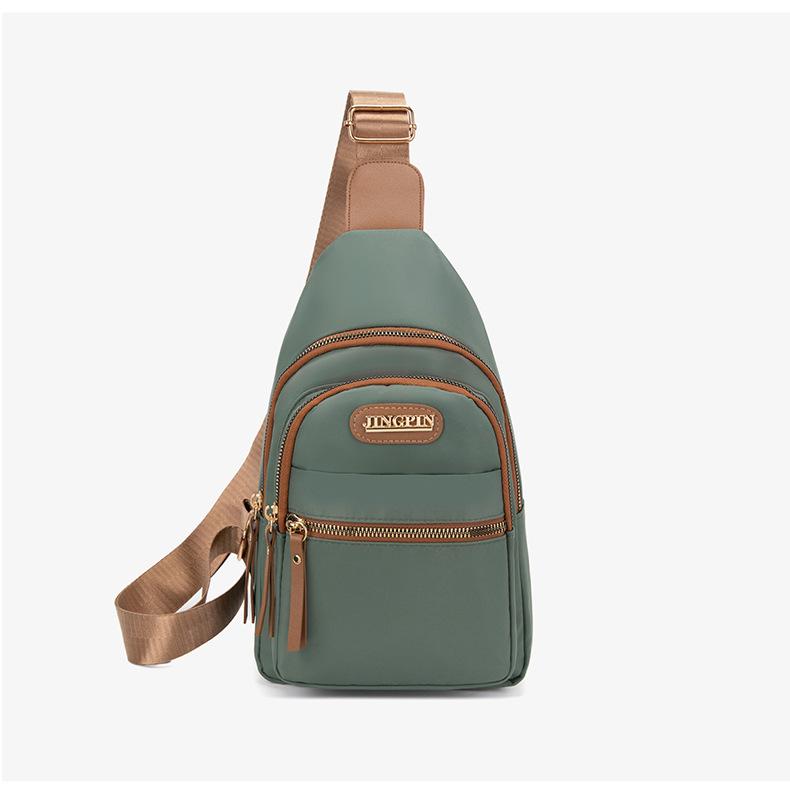 Product Introduction of Beg Dada Berbilang Lapisan, Fesyen Baharu, Untuk Wanita, Ringkas dan Ringan, Diperbuat daripada Nilon, Beg Bahu, Gaya Korea, Sesuai untuk Perjalanan Kasual, Beg Galas Silang Bags Fanny Selempang 22