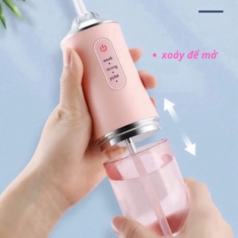 Máy Tăm Nước Cầm Tay Oral Irrigator - Tăm Nước Vệ Sinh Răng Miệng Hàng Chính Hãng Tiện Dụng Cho Gia Đình 6
