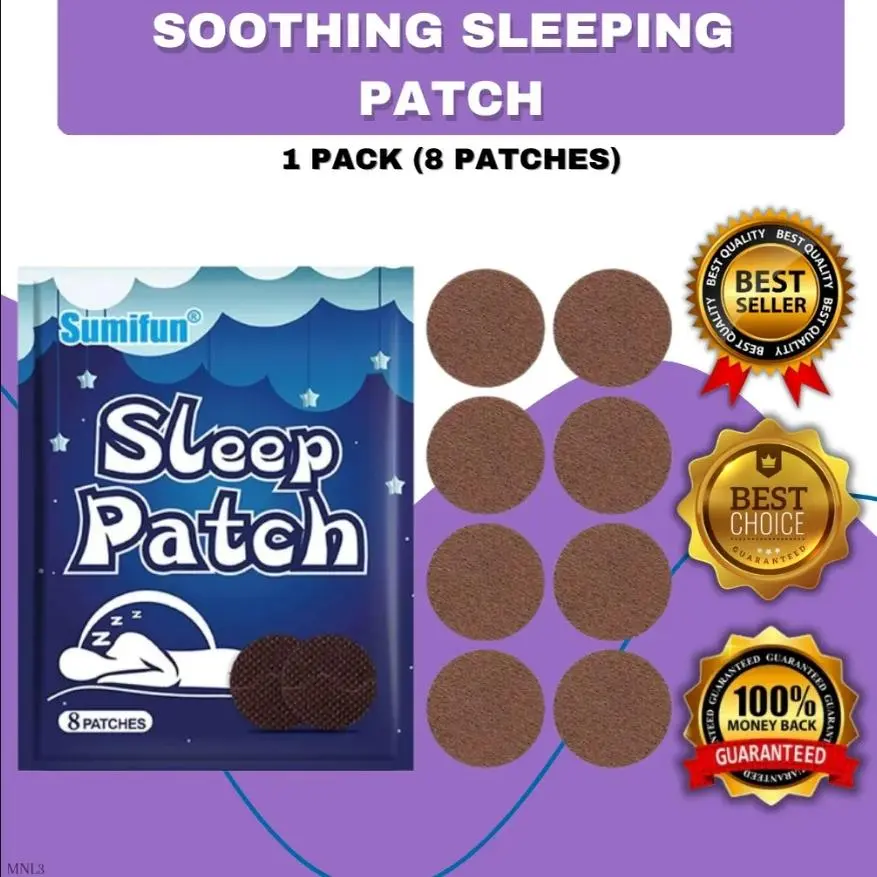 BUY 1 TAKE 1 = 100% EFFECTIVE Sumifun Sleep Patch Relieve Anxiety Headache Stress Sticker Relaxing Improve Insomnia Sleep Quality 8 Patches