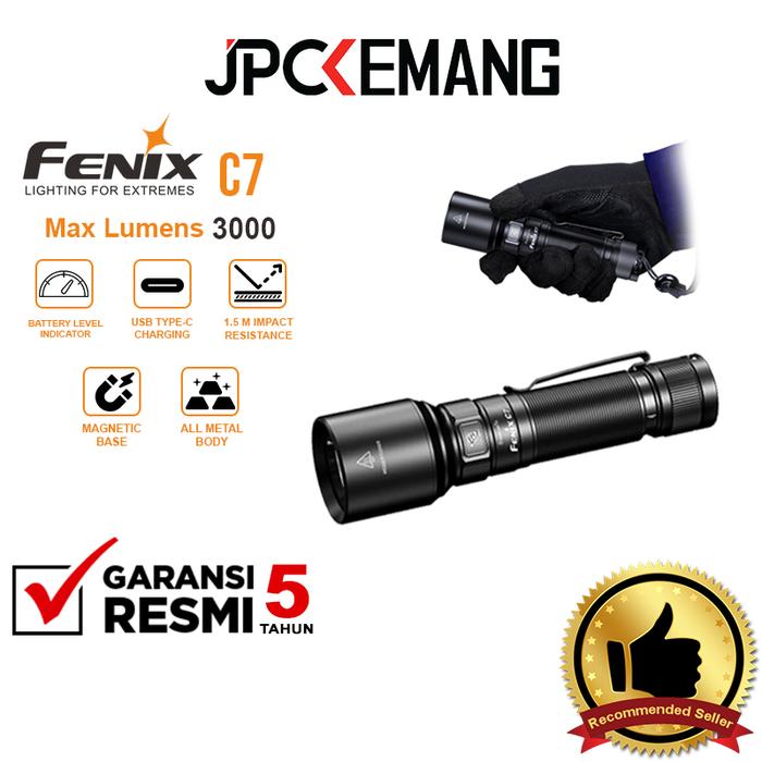 Gambar Fenix C7 LED Flashlight 3000 Lumens Fenix C 7 Senter Work Torch Garansi Resmi dari JPC Kemang Kota Administrasi Jakarta Selatan Tokopedia