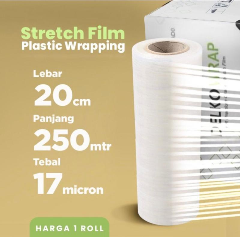 PLASTIK WRAPING WRAP WRAPPING STRETCH FILM ROL Roll Transparan - Shop ...