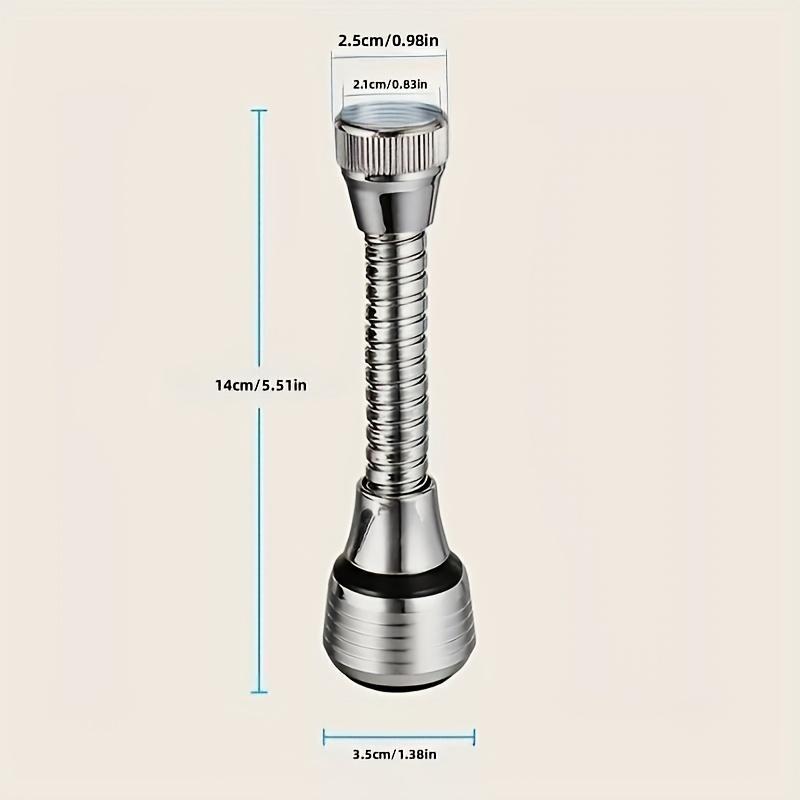 Kitchen Faucet Aerator, Durable Flexible Faucet Extender, Splash Proof Kitchen Sink Tap Aerator for Home Kitchen Bathroom 2