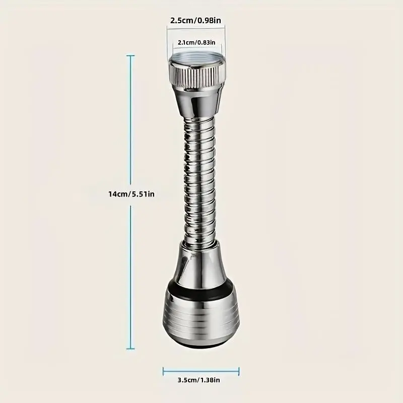 Kitchen Faucet Aerator, Durable Flexible Faucet Extender, Splash Proof Kitchen Sink Tap Aerator for Home Kitchen Bathroom 1