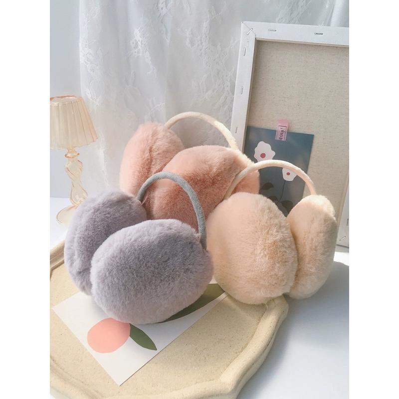 Bịt chụp tai giữ ấm len bông nhung mịn cho nữ đẹp AAA iLita phụ kiện thời trang mùa đông chống lạnh phong cách Hàn Quốc