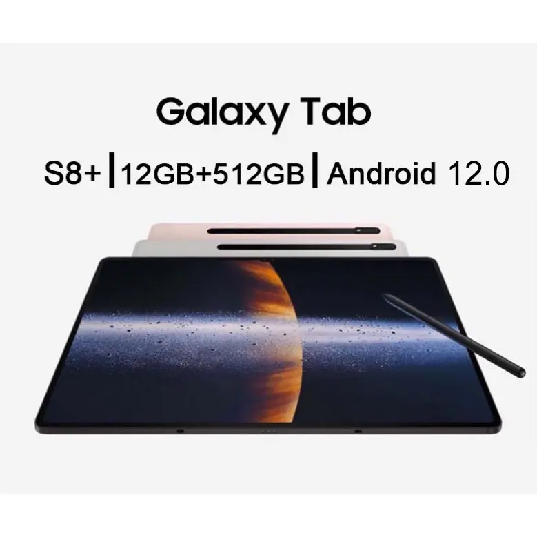 [PROMO] Tablet PC Asli Baru Galaxy Tab S8 S8+ 12GB+512GB Tablet Android 10.1inch Layar Full Screen Wifi 5G Dual SIM 1