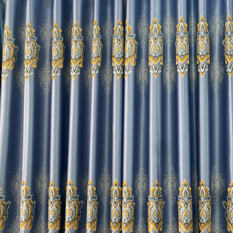 Rèm cửa bông hoàng gia vương miện vải 3d màu xám xanh,cản sáng 95%,kiểu may xỏ khoen ,giá trong giỏ hàng đang tính lá m căng thẳng chưa có độ nhúng,chưa gồm thanh treo. 0