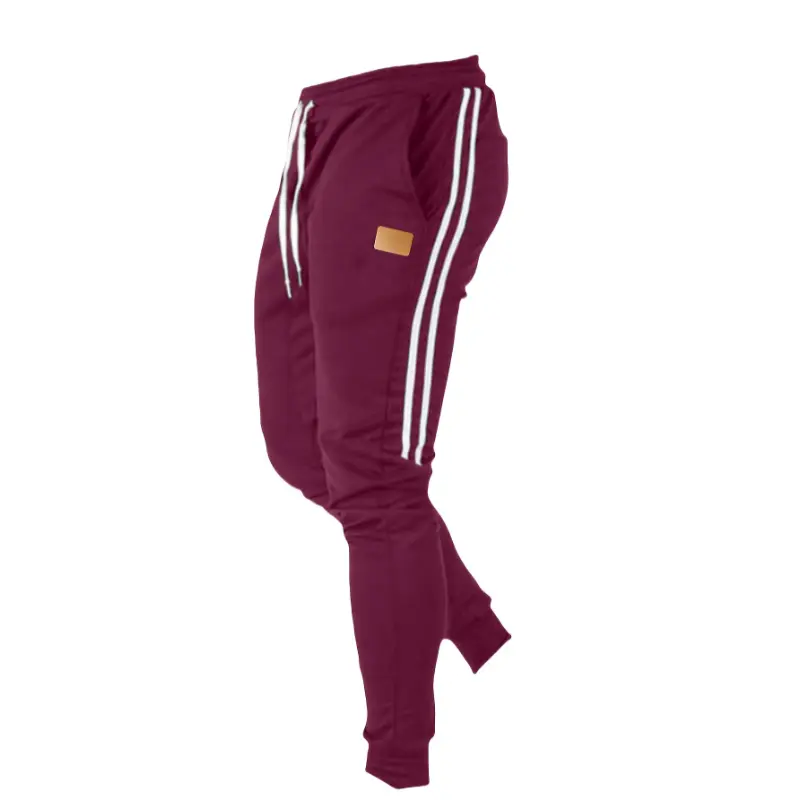 [All-Season Breathable Joggers] Men's Casual Joggers - Breathable Polyester, Solid Color with Pockets, Perfect for All Seasons 3