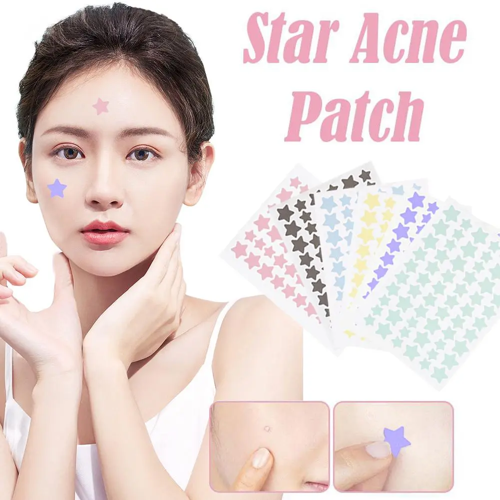 Miếng Dán Mụn Hình Hoạt Hình, Sức Chứa Lớn, Đầy Màu Sắc, Loại Cầm Tay Ngôi Sao, Gói Bao Bì Phục Hồi 60 Miếng, X8I5