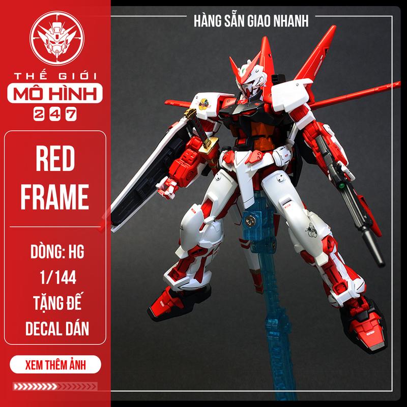 Mô Hình Lắp Ráp Gundam Astray Red Frame Flight Unit - Tặng đế + Decal dán